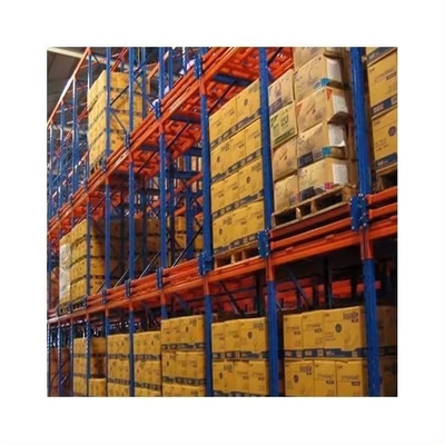 Warehouse Push Back Racking System Customized Logo Easy Installation