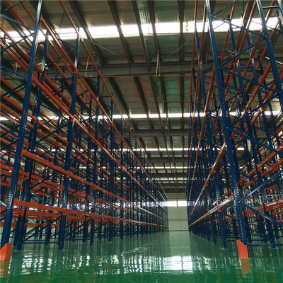 Colorful Open Industrial Strength Pallet Storage System 50-75mm Pitch
