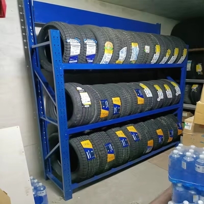 Stackable Heavy Truck Tire Pallet Racking Motorcycle Spare Tyre Rack With QF-stack Design