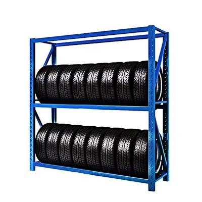 QF-stack Racking Customized Steel Tire Display Pallet Racks Shelves For Showroom