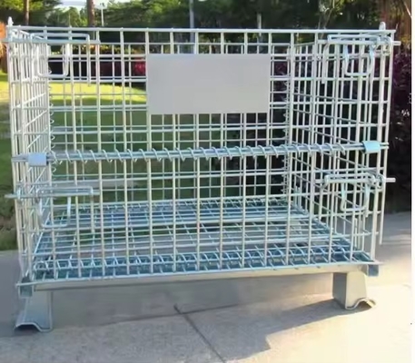 800*600*640 Heavy Duty Folding Storage QF-Storage Cage with Powder Coating