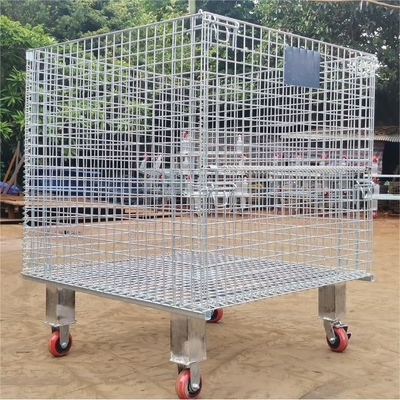 2000*600*2000 Closed Open Welded Wire Mesh Basket for Warehouse Transport