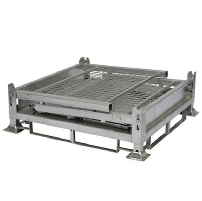 Foldable QF-Turnover Box Mesh Side Panel Storage Unit For Industrial And Warehousing