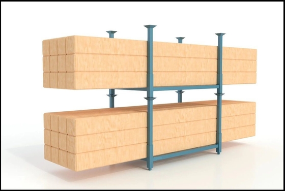 Adjustable Steel Stacking Racks For Space-Saving Warehouse Storage Solutions