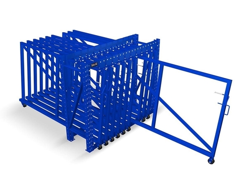 Serviceability Customized Vertical Sheet Metal Storage Roll Out Rack For Sheet Profile