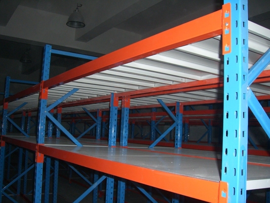 Powder Coating Longspan Metal Medium Duty Racking With CE ISO Certificated