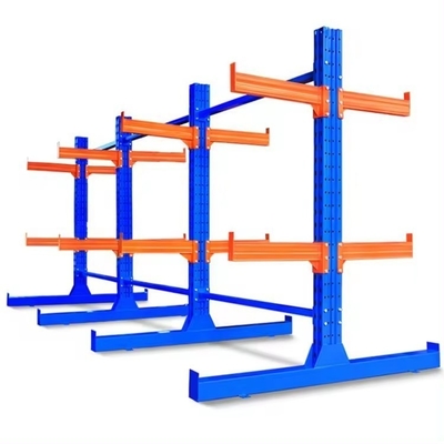 Industrial Cantilever Warehouse Racking , H Beam Cantilever Rack Single double sided