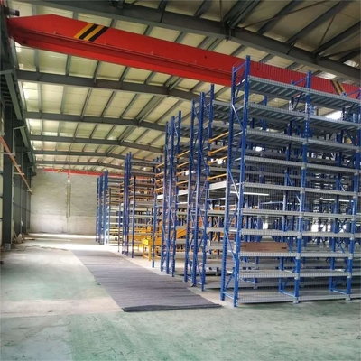 Steel Structure Mezzanine Floor Platform For Warehouse Storage Height 5-15m