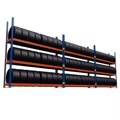 QF-stack Racking Customized Steel Tire Display Pallet Racks Shelves For Showroom