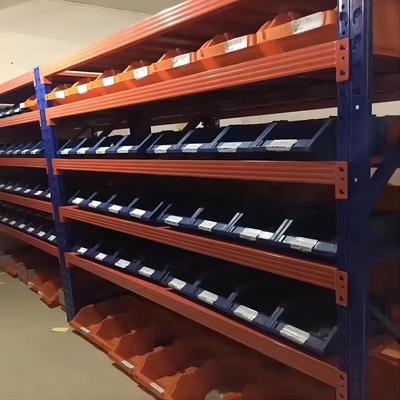 QF-Medium Duty Warehouse Metal Long Span Shelving 4 Layers Standing Shelf For Storage