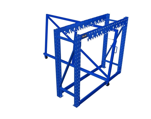Serviceability Customized Vertical Sheet Metal Storage Roll Out Rack For Sheet Profile